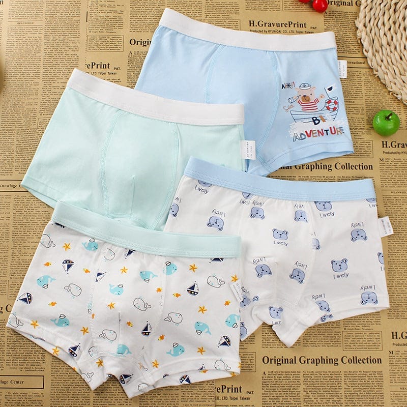 Boys 4 Piece Boxer Shorts