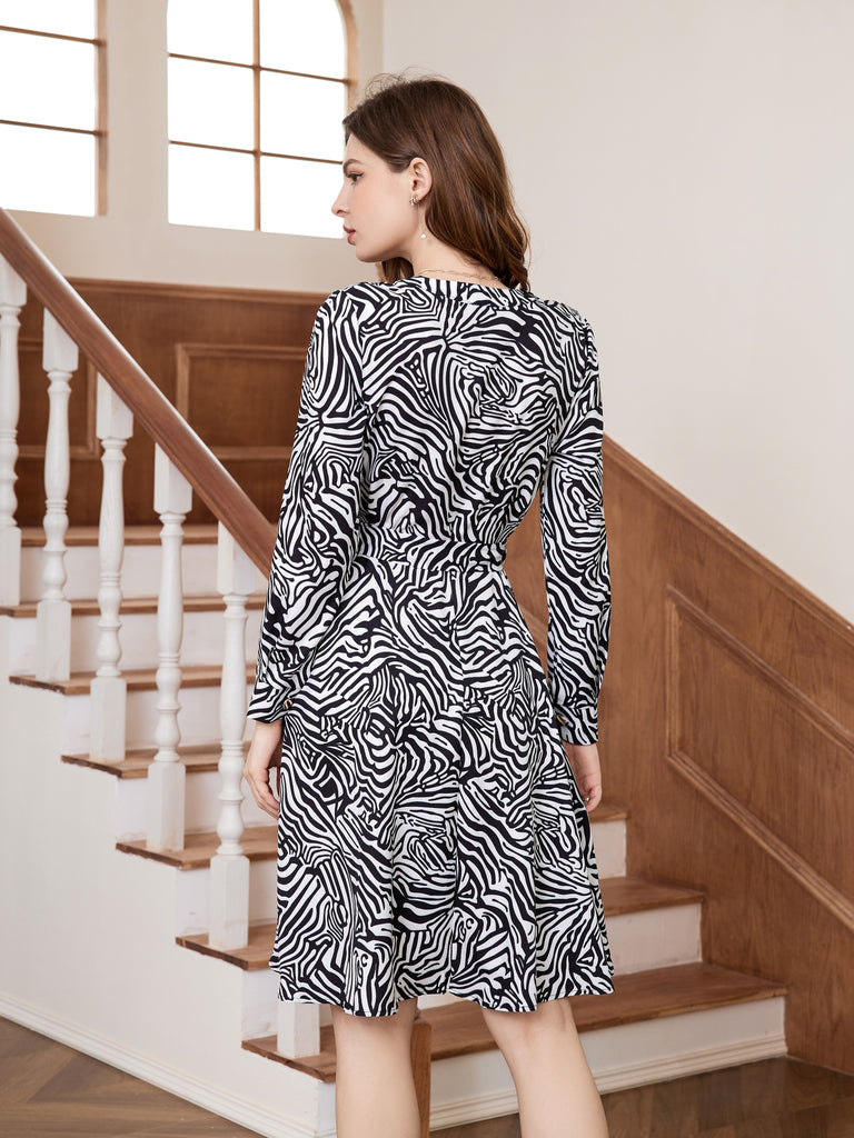 Button A-Line Dress