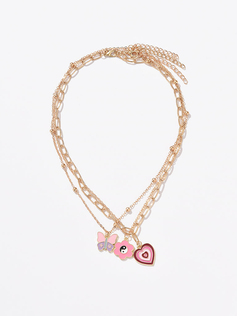 Heart Imitation/Artificial Jewellery - Multi-Layer Necklace