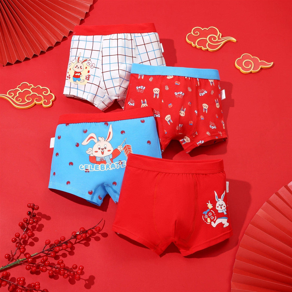 Boys 4 Piece Boxer Shorts
