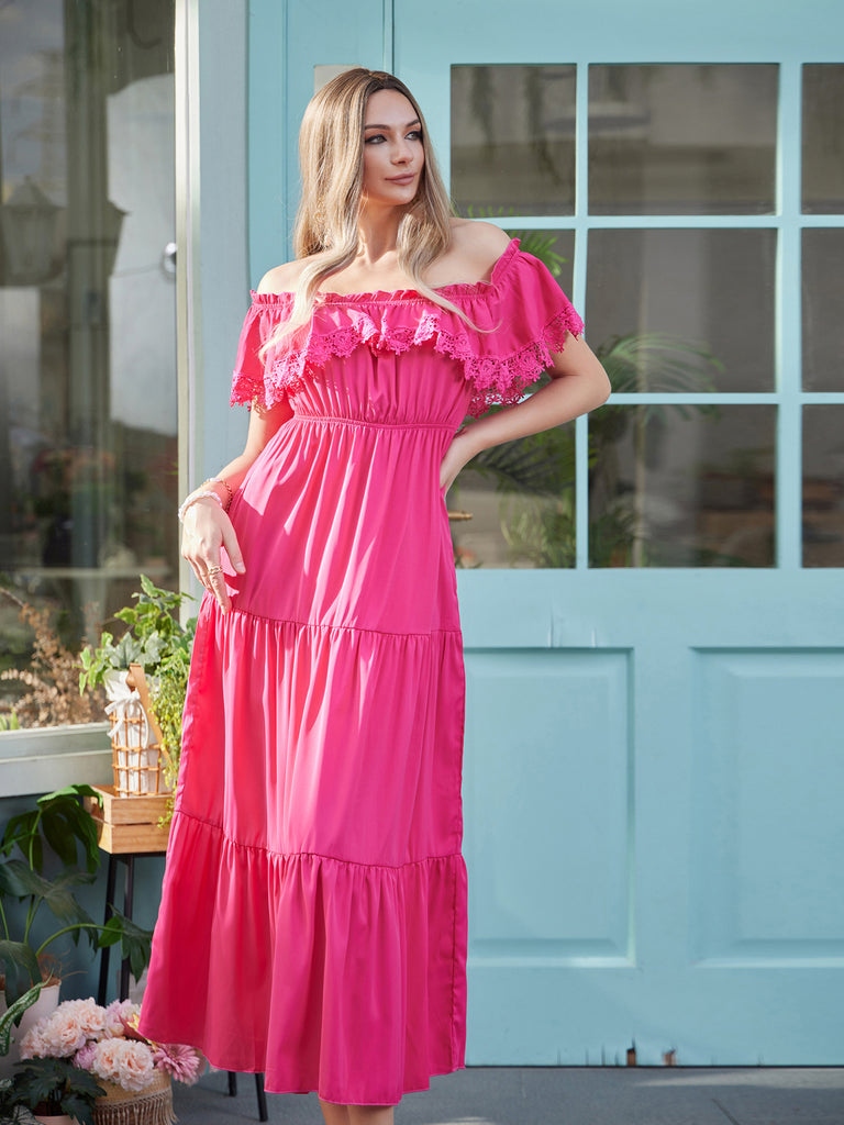 Ruffle A-Line Dress